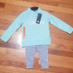 NWT adidas girls track suit 2t